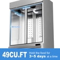 thumbnail image 3 of OUTBID 54" 49 Cu.Ft. 2 Door Stainless Steel Commercial Refrigerator and Deep Freezer WX-49RF, 3 of 8