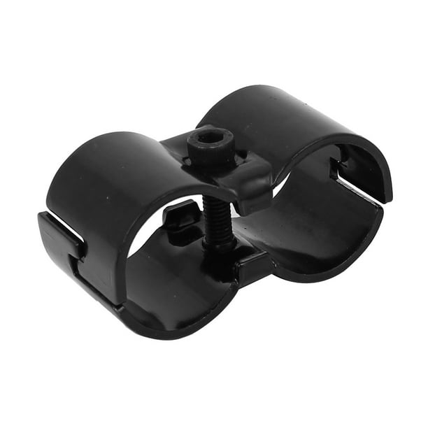 28mm Hole Dia Lean Tube Double Port Connector Pipe Clamp Clip
