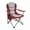 Red Gray, variant on EDX Oversized Camping Folding Chair, Heavy Duty Padded Chair with Cup Holder Storage and Cooler Bag, 5000 LBS Steel Frame, Portable for Outdoor,Black Gray