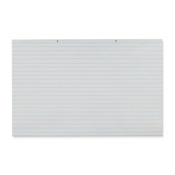 Pacon Primary Chart Tablet, 1" Ruled, 36" x 24", White, 100 Sheets