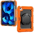 thumbnail image 2 of for iPad Air 5th/4th Generation 10.9 inch 2022/2020 Case, 360 Rotating Shockproof Cover with Stand, Handle, Shoulder Strap, Orange, 2 of 7