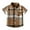 Coffee, variant on XBASW Toddler Baby Boys Plaid Shirts Short Sleeve Lapel Button down Shirt for Kids Cotton Blouses Tops 3M-8T