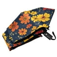 thumbnail image 6 of FORMRS Travel Umbrella Folding Auto Open Close Windproof Rain UV Protection, Yellow Floral, 6 of 8
