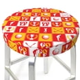 thumbnail image 3 of Hirioo golf for Round Bar Stool Seat Covers Washable Stool Cushion Slipcover Elastic Bar Chair Covers for 12-14 Inch Chair-12 inch, 3 of 7