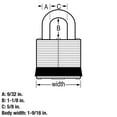 thumbnail image 6 of 3QLD 1-9/16 In. Laminated Steel Padlock (4-Pack), 6 of 6