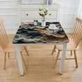thumbnail image 3 of nygtbtfer Letter B Round Tablecloth Stainproof Tablecloths, Wipeable Table Cloth Wrinkle-Free for Dining/Party/Wedding Elegant Unique Monogrammed Flower, 3 of 7