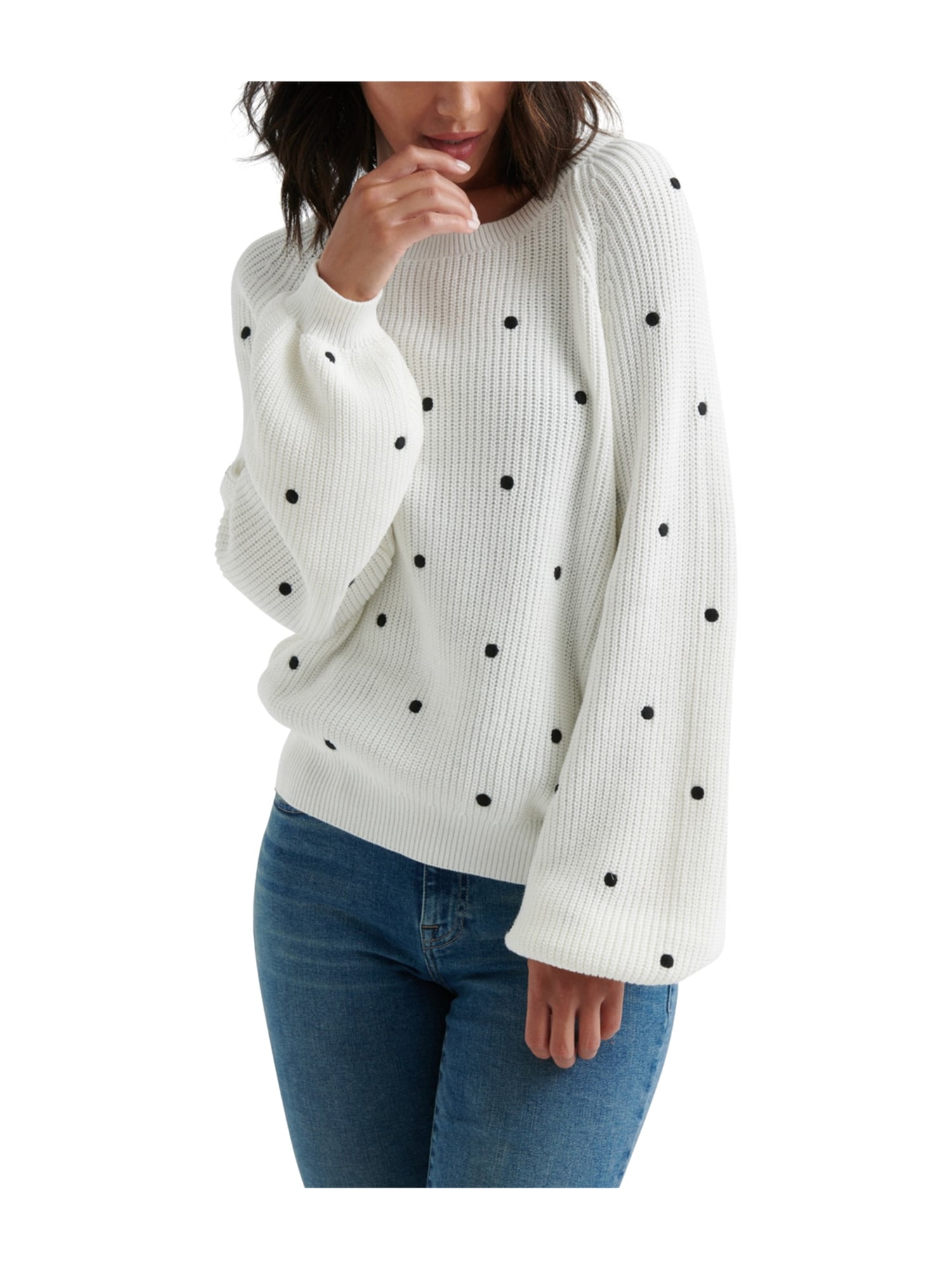 Lucky Brand Womens Embroidered Dot 