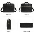 thumbnail image 4 of mokzer Leather Briefcases for Men 15.6 Inch Business Computer Bag Laptop Bag for Men Water Resistance Travel Messenger Bag, 4 of 4