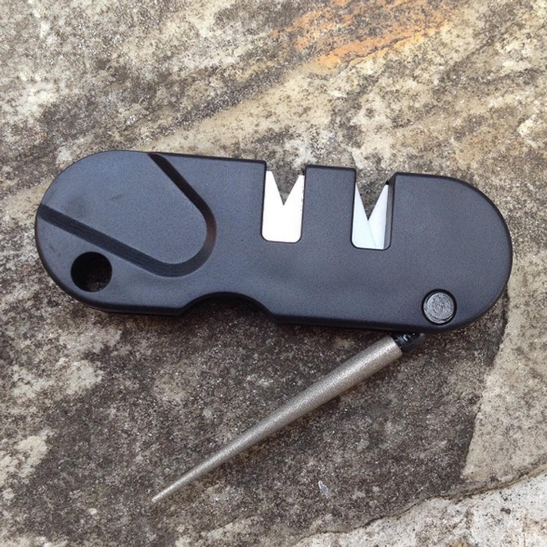 Sports Multifunction EDC Ceramic Carbide Diamond Tapered Sharpener Outdoor Tool