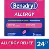 Benadryl Ultratabs Antihistamine Cold & Allergy Relief Tablets, 24 Ct