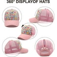 thumbnail image 2 of womens pony hat high ponytail baseball cap girls messy bun caps camouflage trucker bad hair day adjustable dad hat, 2 of 5