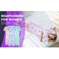 thumbnail image 2 of JEFFRICO Womens Nightgowns Sleepwear Soft Pajama Dress Nightshirts, 2 of 6