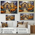 thumbnail image 4 of Designart "Vibrant Gateway to Yellow Cottage Garden II" Landscapes Framed Wall Art Decor - Coastal Orange Landscape Cottage Entryway Framed Wall Art Print, 4 of 6