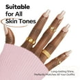 thumbnail image 6 of modelones Cat Eye Gel Nail Polish, 15 ML Silver Nude Glitter Holographic Glass Cat Eye Summer Jelly Shimmer Reflective Translucent U v Gel Magnetic Nail Polish for Women Girl, 6 of 9