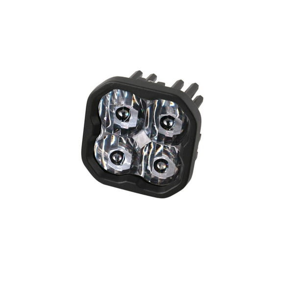 Diode Dynamics Driving/Fog Light DD6853PNB Driving/Fog Light; Stage Series Sport; LED Bulb; White Luxeon Z ES LED Bulb; 3 Inch Square; 14.5 Watt Bulbs; 1.1 AMP Draw At 12.8 Volt; SAE Driving Beam