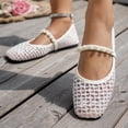 thumbnail image 6 of YHAJDS Women Slip On Flat Solid Color Closed Toe Dress Shoes for Work Casual Loafer Office Walking Flats, 6 of 7