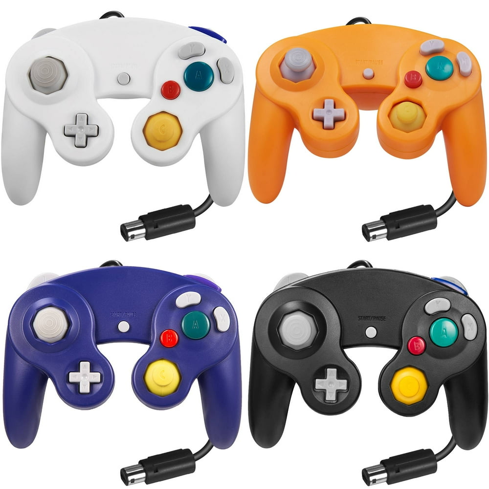 LUXMO Gamecube Controller, Wired Controllers Classic Gamepad Joystick for Game Cube & Wii Wii U