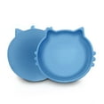 thumbnail image 5 of P.T. Supply Co. Blue Cat Shaped Silicone Pet Bowl with Non-Slip Suction Base, 5 of 7