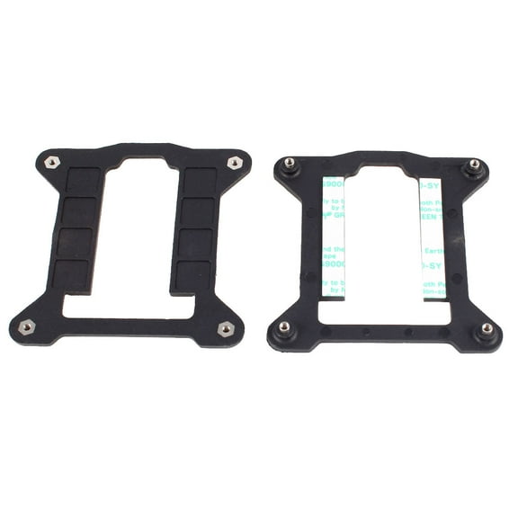 Unique Bargains 2pcs  Socket 1156 1155 Motherboard CPU Heatsink Fan Bracket Backplate Black