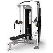 Encore ES9030 Functional Pulley System, Weight Trainer, Dual Weight Stacks, Adjustable Home Gym Equipment, Weight Machine, Lifting for LAT Pull Down, Tricep, Biceps Curl, Back, Forearm Exercise