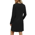thumbnail image 3 of Dresses for Women Long Sleeve Crewneck Casual Dresses Fall Fashion Knit Midi Dresses, 3 of 4