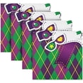 thumbnail image 5 of Coolnut Mardi Gras Cloth Napkins Set of 1, Oversized Washable Reusable Polyester Dinner Table Napkins for Family, Restaurant, Party Decor, 20 x 20 Inch, 5 of 7
