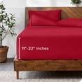 thumbnail image 1 of Bare Home Fitted Sheet - 22" Extra Deep Pocket - Premium 1800 Collection - King, Red, 1 of 7