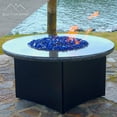 thumbnail image 5 of Fire Pit Glass - Aqua, Copper, Cobalt Blue Blend Reflective Fire Glass 1/2" - Reflective Fire Pit Glass Rocks - Blue Ridge Brand™ Reflective Glass for Fireplace and Landscaping, 5 of 6