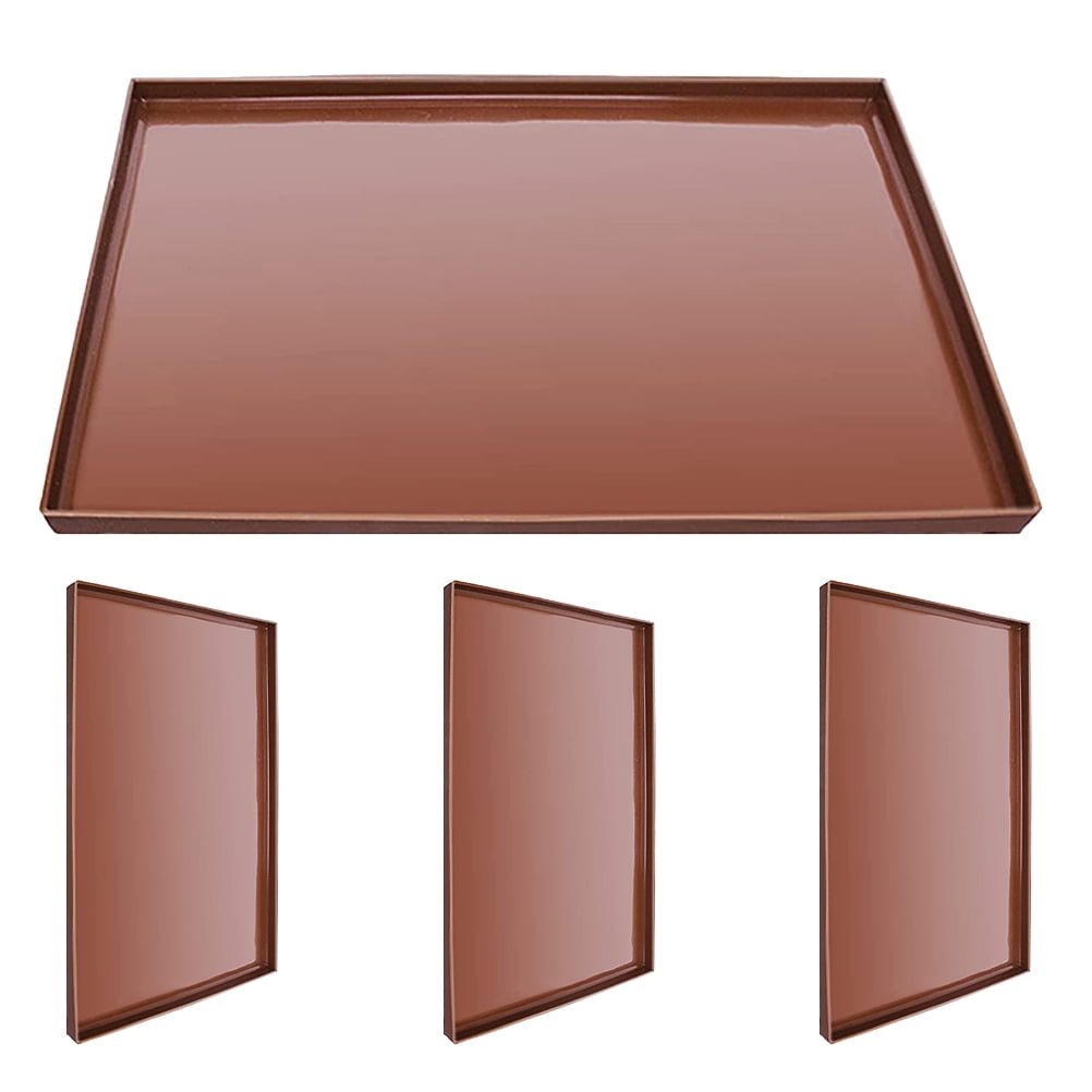 WHAMVOX 4pcs Dehydrator Silicone Sheet Nonstick Silicone Tray Dehydrator Reusable Mat Dryer Oven Mat