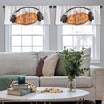 thumbnail image 4 of LALILO Kitchen Curtain Valance Halloween Pumpkin With Rod Pocket Window Curtain 52"x 18" Set of 2, 4 of 5