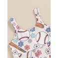 thumbnail image 5 of Bagilaanoe Toddler Baby Girl Summer Jumpsuit Sleeveless Print Romper Overalls 12M 18M 24M 3T 4T 5T Kids Long Flared Pants Summer Clothes, 5 of 7