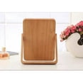 thumbnail image 2 of CTIRCHIU 1Pcs Desk Mirror Quick Makeup Touch-ups for Girls Elegant Fit Light Brown Wood Frame, 2 of 8