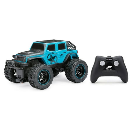 New Bright (1:16) Forza Jeep Wrangler Battery Remote Control Teal Green Truck, 1688UF-4TL