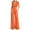 E-Orange, variant on felwors Women's Summer 2 Piece Outfits 2025 Cap Sleeve V Neck Belted Crop Tops Wide Leg Pant Sets Casual Tracksuit Pink, L