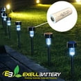 thumbnail image 4 of 10pc 3.2V 1000mAh LiFePO4 Size 18500 (18 x 46.9mm) Rechargeable Solar Batteries, 4 of 4