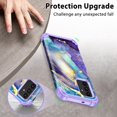 thumbnail image 3 of Casetego for Samsung Galaxy A13 5G Case,Heavy Duty Shockproof Protection Hard Plastic Bumper +Soft Silicone Rubber Protective Cover,Purple, 3 of 7