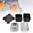 thumbnail image 4 of Bento Box, Recyclable Multipurpose Stainless Steel Bento Box Double Layer Safe Reusable With Compartment For School For Office For Travel Black,Pink,Green,Blue, 4 of 8