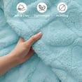 thumbnail image 6 of Joyfy Soft Lake Blue Fleece Throw Blanket Checkered 50x60 Inches, 280GSM Cozy Cute Blanket for Couch - Aesthetic Home Room Decor and Gift for Women, Mom, Girls, 6 of 7