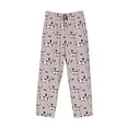 thumbnail image 6 of Uemuo Dachshund Dog Puppy Pattern Men's Wide Leg Palazzo Lounge Pants with Pockets Light Weight Loose Comfy Casual Pajama Pants-Small, 6 of 9