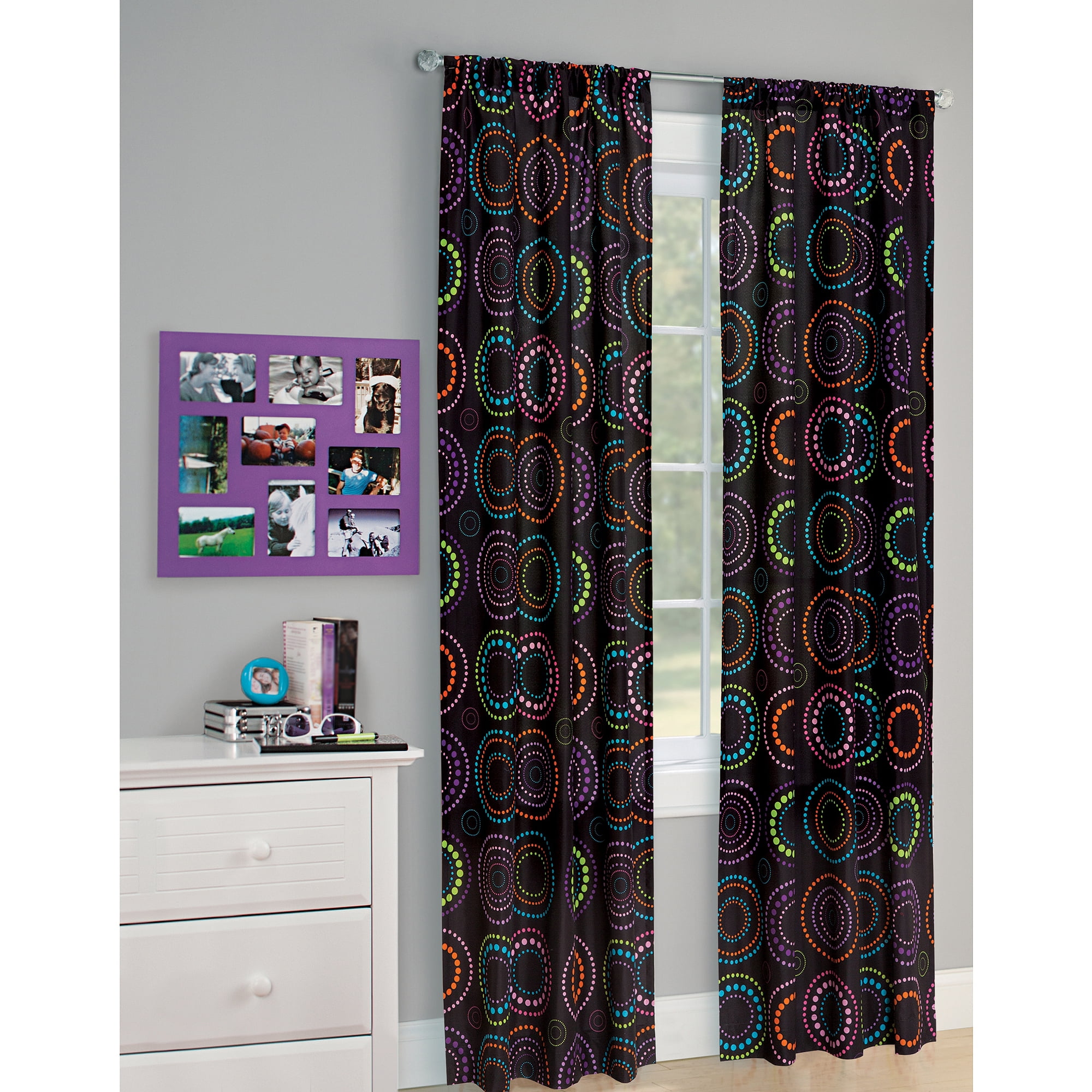 your zone paisley polyester curtain panel