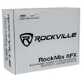 thumbnail image 6 of Rockville ROCKMIX 6FX 6-Channel Mixer with USB Interface, Bluetooth, 24-Bit FX, Phantom Power, for Podcasting, Home Recording, and Live Sound, 6 of 6