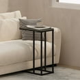 thumbnail image 6 of Furinno C-Shaped Side Table, End Table for Couch, Sofa & Bed with Metal Frame, French Oak Grey, 6 of 6