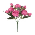 thumbnail image 3 of Bouquet de Fleurs Réalistes pour Maison Arrangements Floraux Taille Réelle pour Salon Mariage et Roses Fleurs Fleurs d'Automne pour Gâteaux de Mariage Fleurs de Noël pour Extérieur Décorations d'Hiver pour Maison, 3 of 3