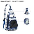 thumbnail image 2 of Minimalist Palm Tree Sling Backpack - Clean Line Tropical Design Crossbody Bag, Fashionable for Daily Commute, 2 of 4