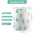 thumbnail image 3 of Jupean Laundry Basket, Collapsible Fabric Laundry Bag, Foldable Laundry Hamper, Folding Washing Bin,Round Laundry Basket With Handles, 3 of 7