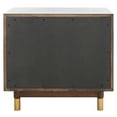 thumbnail image 6 of SAFAVIEH Justice Retro Rustic 2 Drawer Nightstand, Walnut, 6 of 15