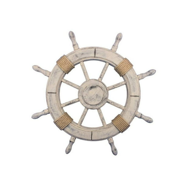 Boat Steering Wheel Decoration, Wooden Ships Wheel Decoration
