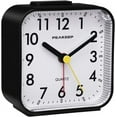 thumbnail image 2 of Small Battery Operated Analog Travel Alarm Clock Silent No Ticking, Lighted on Demand and Snooze, Beep Sounds, Gentle Wake, Ascending Alarm, Easy Set (Black), 2 of 4