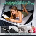 thumbnail image 5 of SLSY Oversized XXL Camping Cot with 2" Memory Foam Mattress, Upgraded Padded Folding Cot Bed with Carry Bag, Portable Sleeping Cot for Camping, Travel, Beach & Hiking, 5 of 7