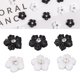 thumbnail image 5 of Adornos para decoración de uñas ANGGREK, flores 3D de resina, 5 pétalos en Blanco y Negro, 5 of 8